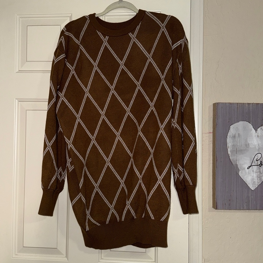 SHEIN Brown Knit Sweater